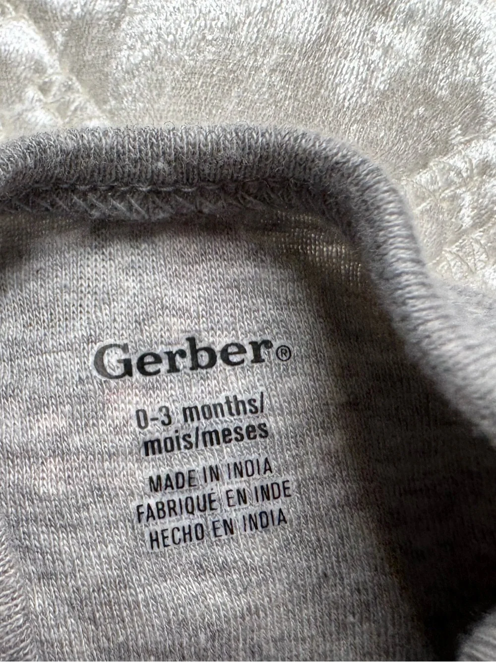 Gerber NNW SET OF 4 Long-Sleeve Onesies - Pink Polka Dot + Neutrals - Picture 5 of 8